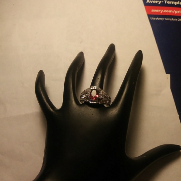 925 Ruby Ring - Picture 2 of 3